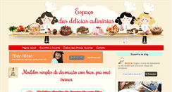 Desktop Screenshot of espacodasdeliciasculinarias.com